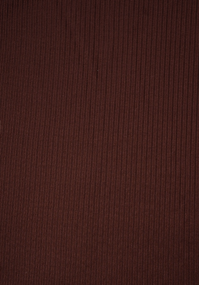Second angle of Deana Chocolate Brown Tiered Hem Midi Dress