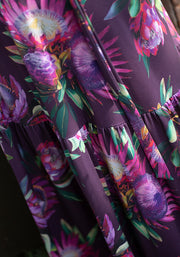 Denali Large Scale Floral Print Midaxi Dress