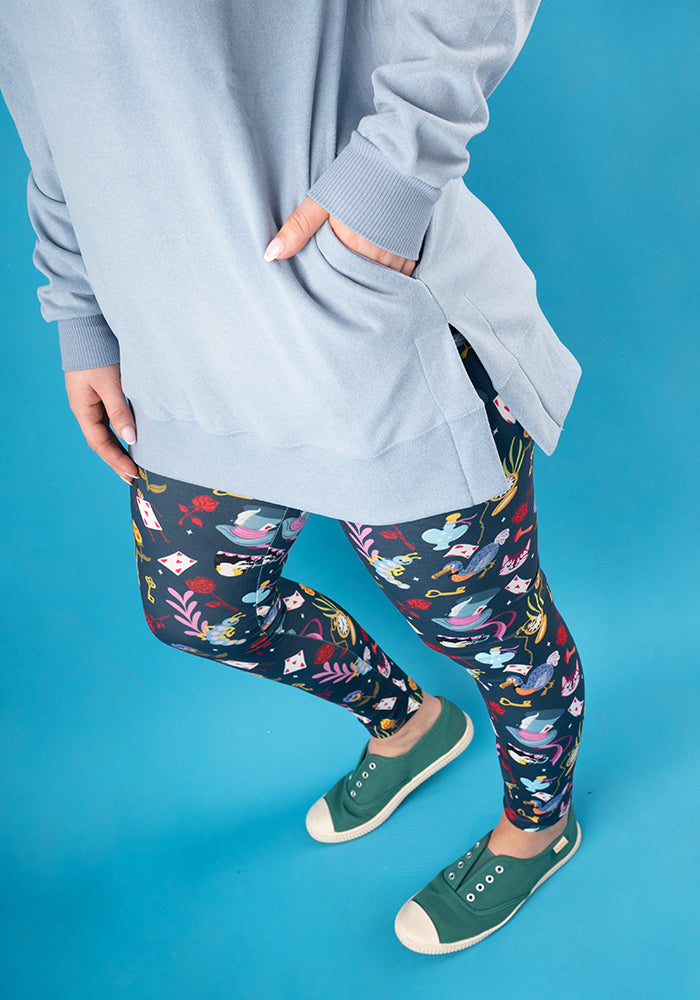 Second angle of Denim Longline Popsy Sweatshirt