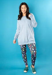 Denim Longline Popsy Sweatshirt