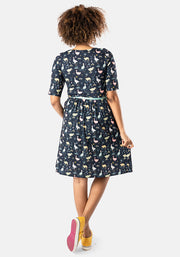 Dewey Puddle Duck Print Dress