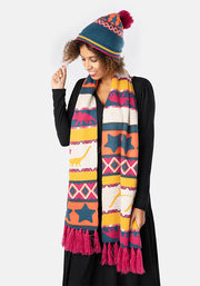 Dinosaur Knitted Scarf