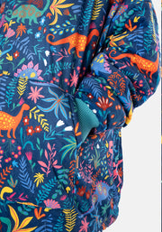 Popsy Pop-On Children's Oversize Dinosaur Print Hoodie