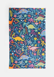 Dinosaur Blue Print Hand Towel