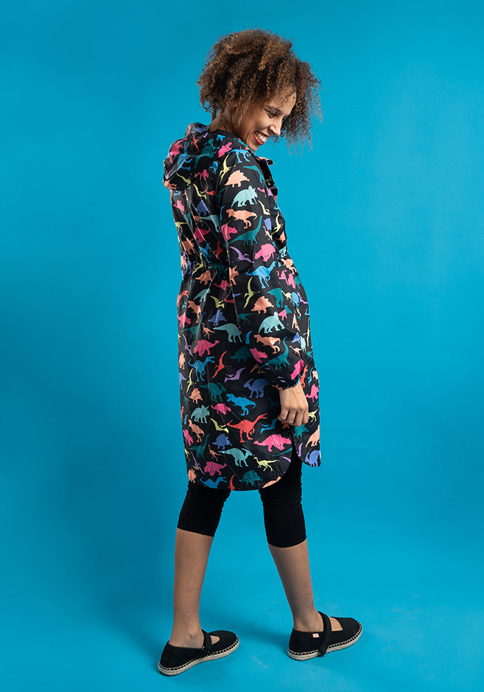 Seventh angle of Dinosaur Print Popsy Coat