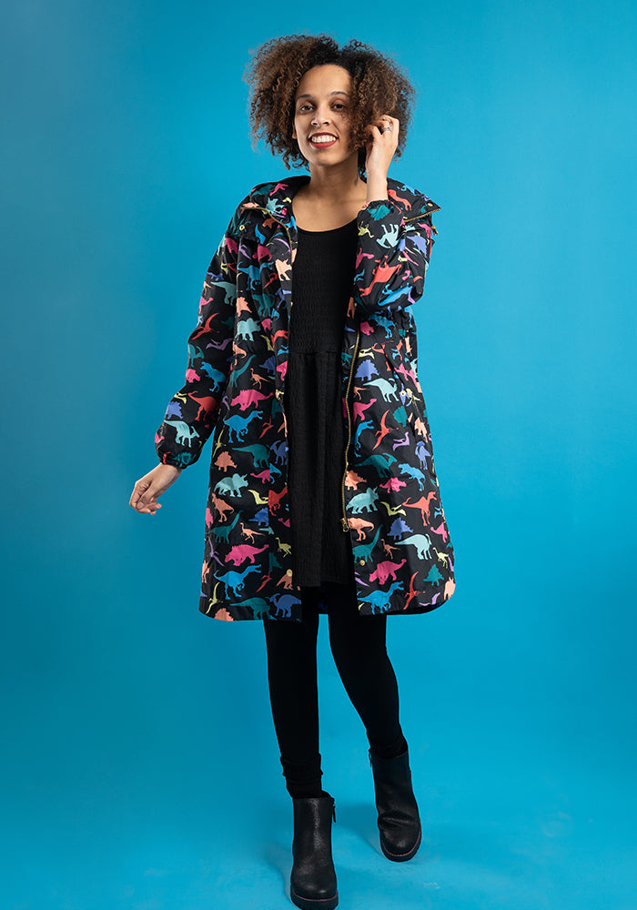 Thirteenth angle of Dinosaur Print Popsy Coat