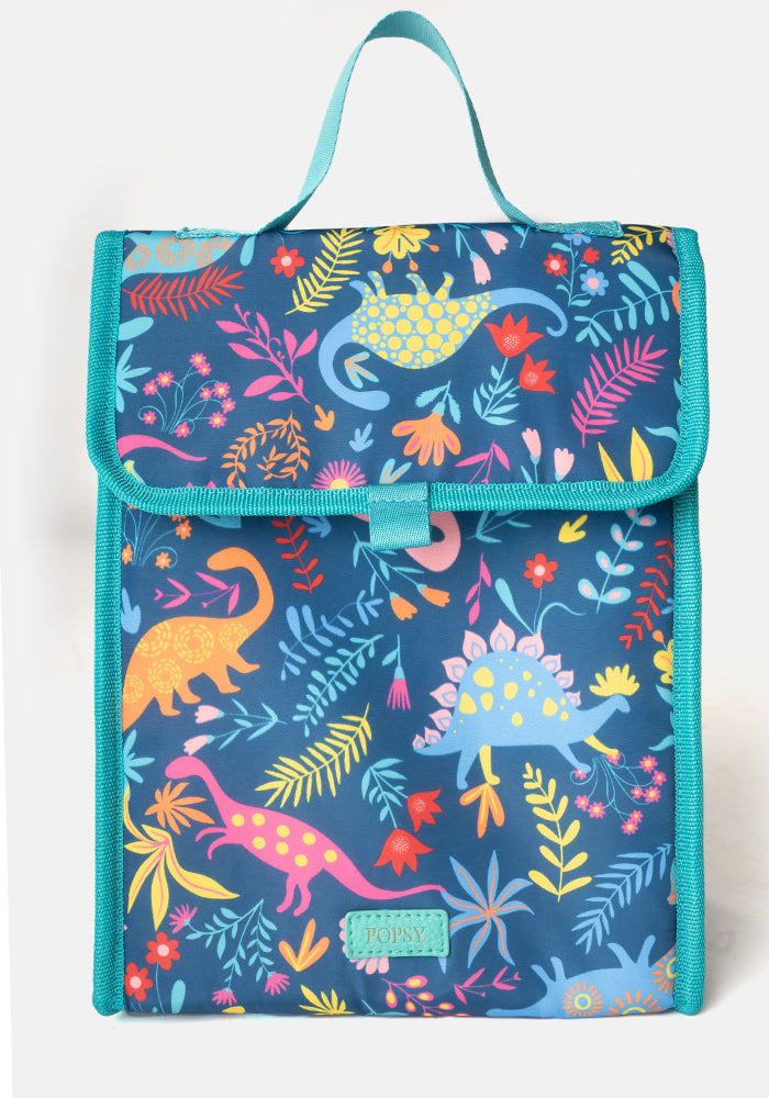 Sixth angle of Dinosaur Print Popsy Lunch Bag