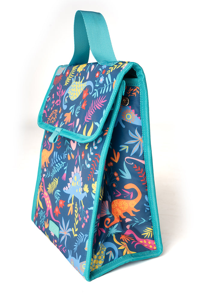 Fifth angle of Dinosaur Print Popsy Lunch Bag