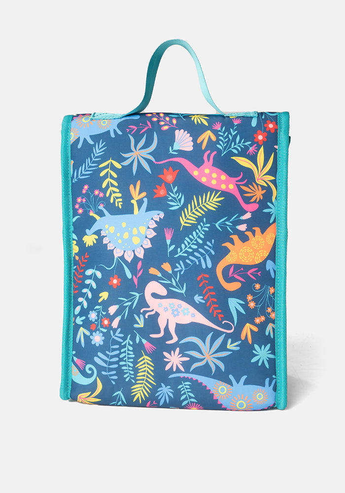 Fourth angle of Dinosaur Print Popsy Lunch Bag