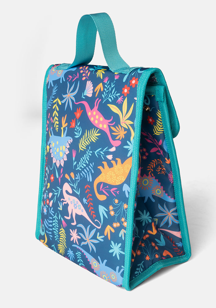 Third angle of Dinosaur Print Popsy Lunch Bag