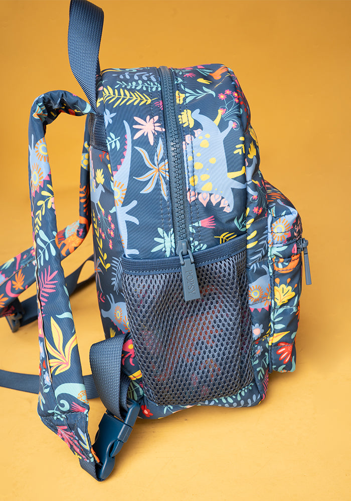 Third angle of Dinosaur Print Mini Backpack