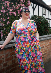 Esmeray Disco Ball Print Midaxi Dress