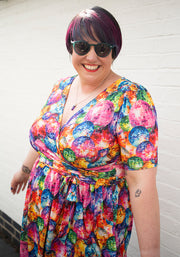 Esmeray Disco Ball Print Midaxi Dress