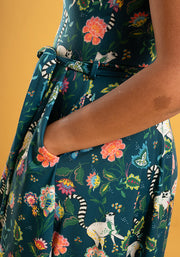 Dita Lemurs Print Full Skirt Dress