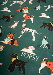 Posh Pooch Print Sherpa Pet Blanket