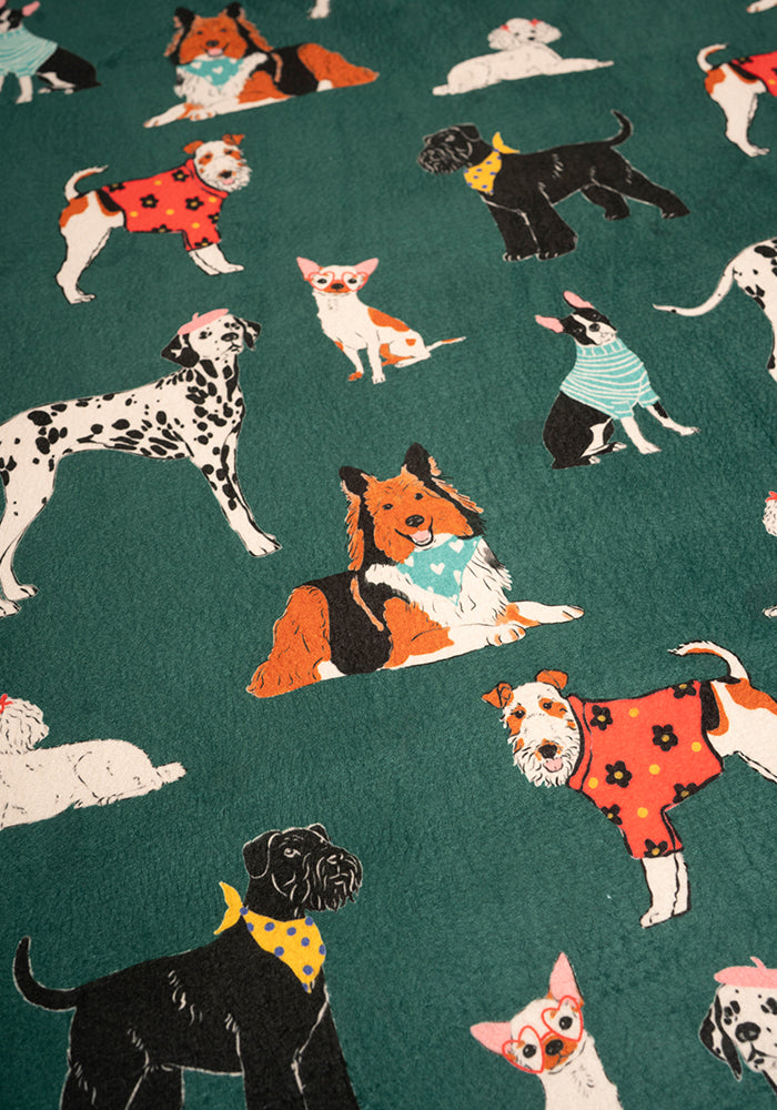 Posh Pooch Print Sherpa Pet Blanket