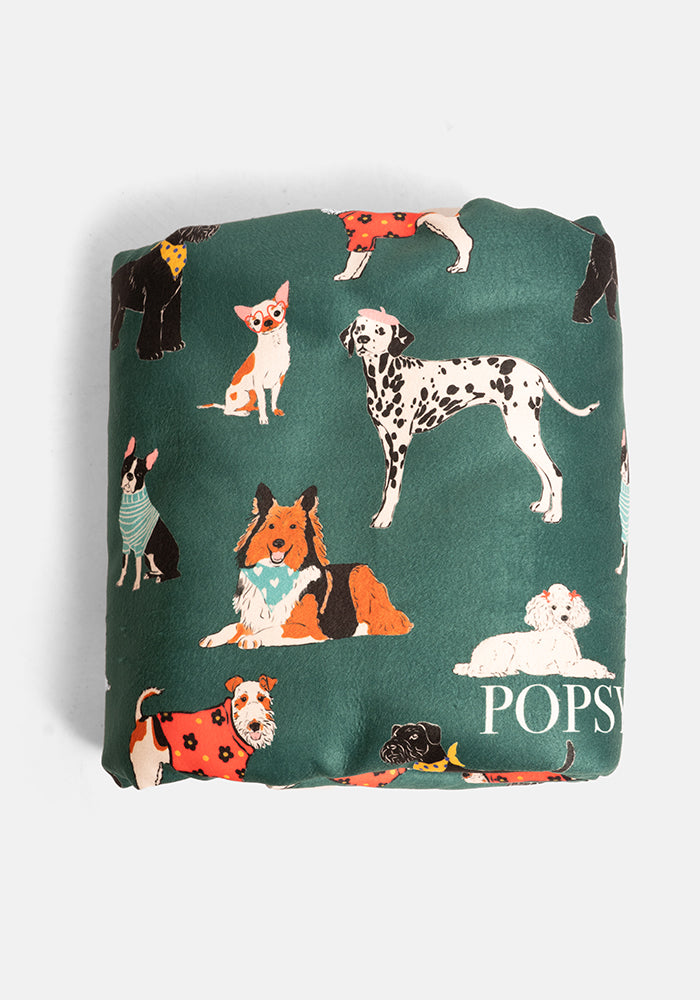 Posh Pooch Print Sherpa Pet Blanket
