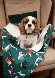 Posh Pooch Print Sherpa Pet Blanket