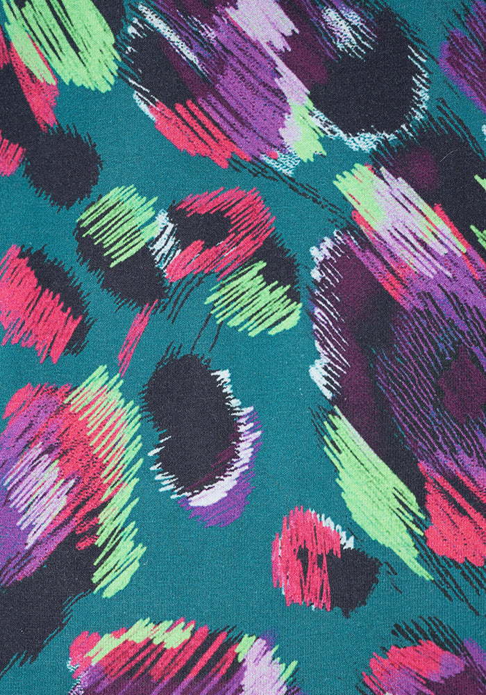 Dorine Neon Animal Print Top