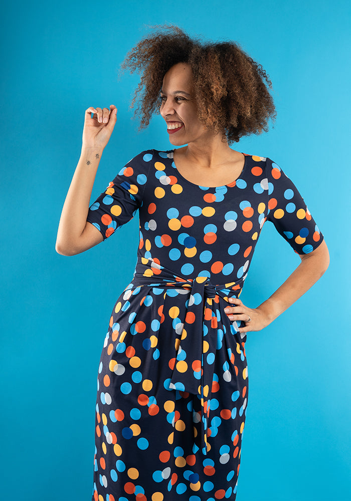 Dottie Large Spot Print Dress