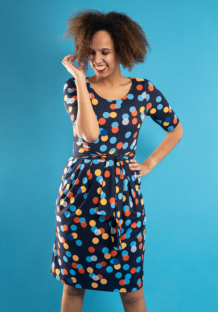 Dottie Large Spot Print Dress