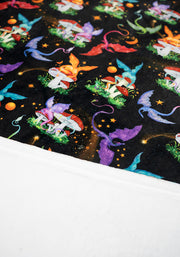 Dragon Mushroom Pop Under Plush Blanket