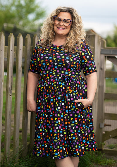 Drew Bright Maths Shape Print Dress