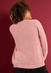 Dusky Rose Cable Sleeve Cardigan