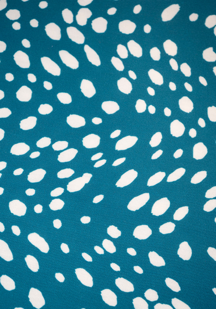Second angle of Edmee Irregular Spot Print Jersey Dress