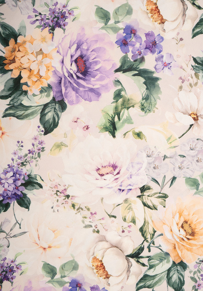 Edna Vintage Floral Print Swing Dress