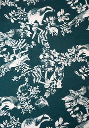 Edwina Woodland Print Cotton Midaxi Dress