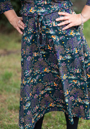 Eisley Colourful Woodland Print Cotton Midi Dress