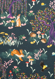 Children's Colourful Woodland Print Dress (Yasmine)