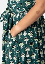 Elata Toadstools Print Midi Dress