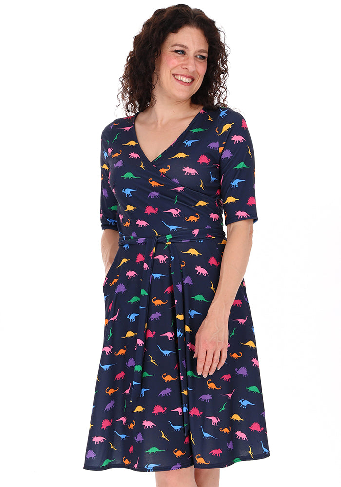 Eli Miniature Dinosaur Print Dress