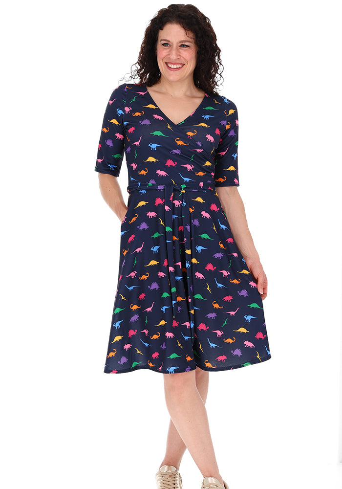 Eli Miniature Dinosaur Print Dress