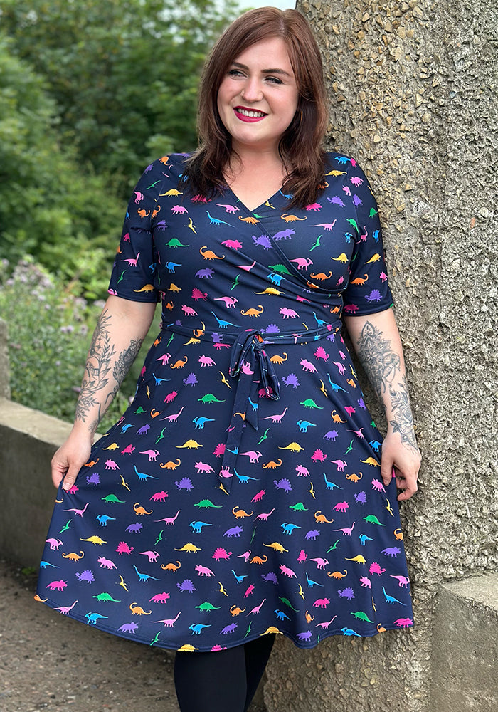 Eli Miniature Dinosaur Print Dress