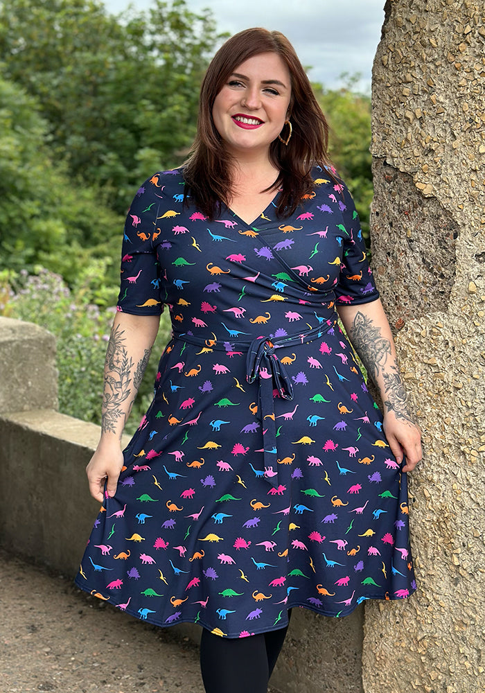 Eli Miniature Dinosaur Print Dress