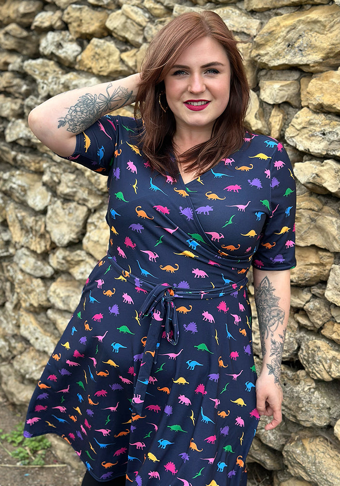 Eli Miniature Dinosaur Print Dress
