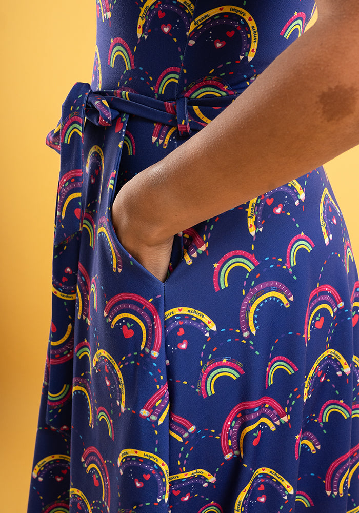 Elio Rainbow Pencils Dress