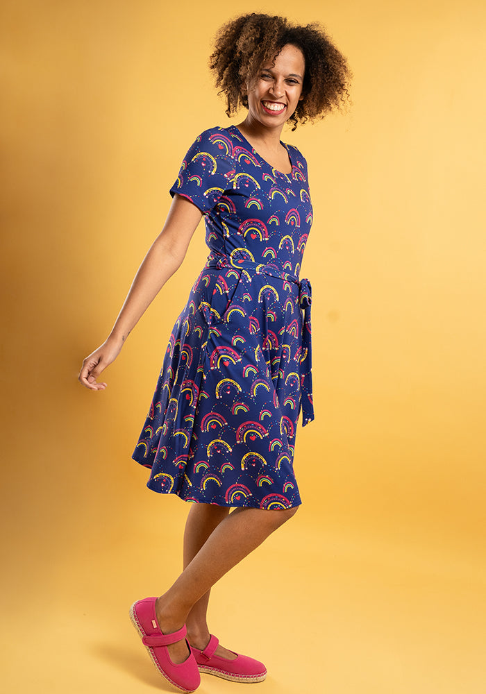 Elio Rainbow Pencils Dress