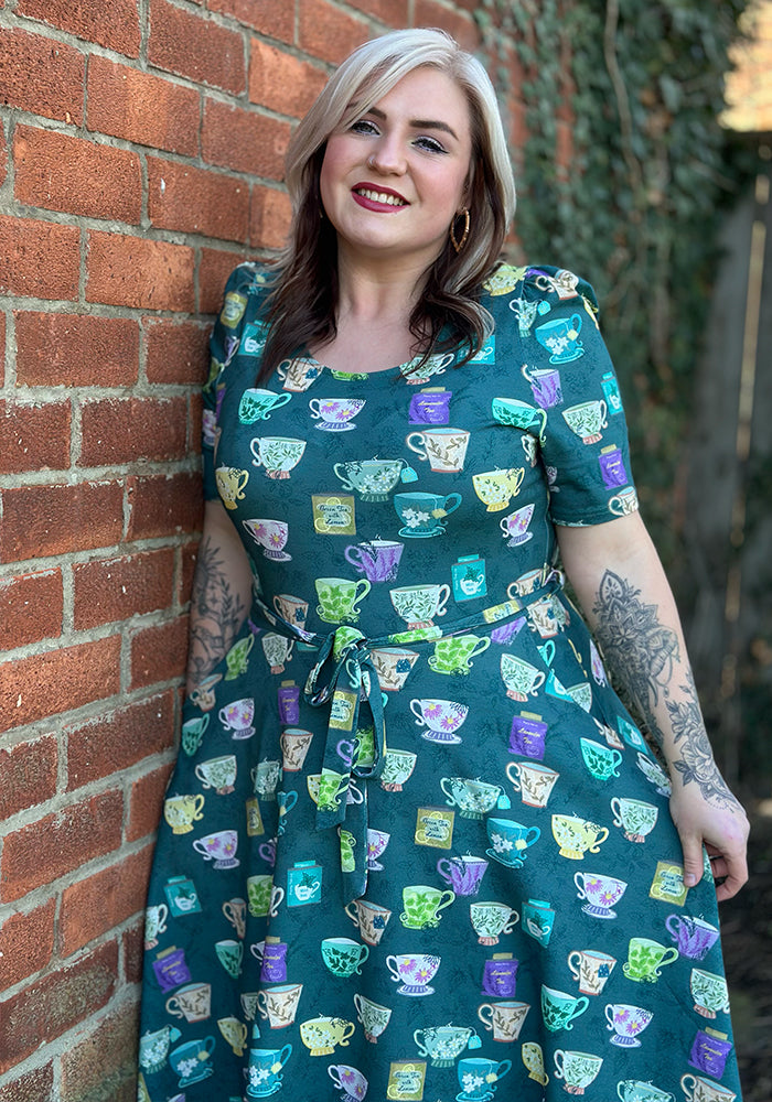 Eleventh angle of Ella-Rose Herbal Tea Print Cotton Dress