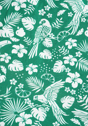 Aloise Green Paradise Print Cotton Midaxi Dress