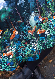 Emberly Fox Border Print Cotton Dress