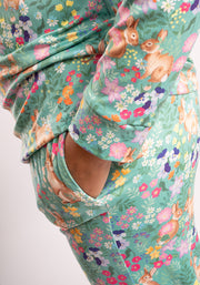 Emerie Rabbit Garden Print Pyjama Set