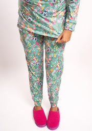 Emerie Rabbit Garden Print Pyjama Set