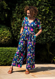 Ephron Jungle Fever Print Cotton Jumpsuit