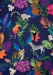 Ephron Jungle Fever Print Cotton Jumpsuit