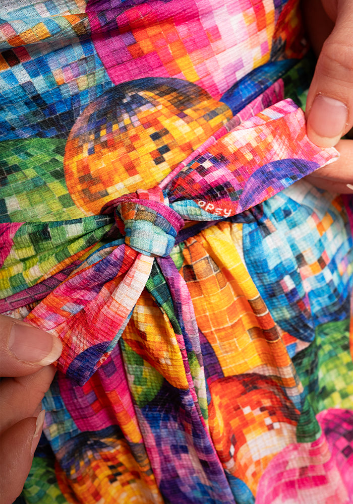 Esmeray Disco Ball Print Midaxi Dress