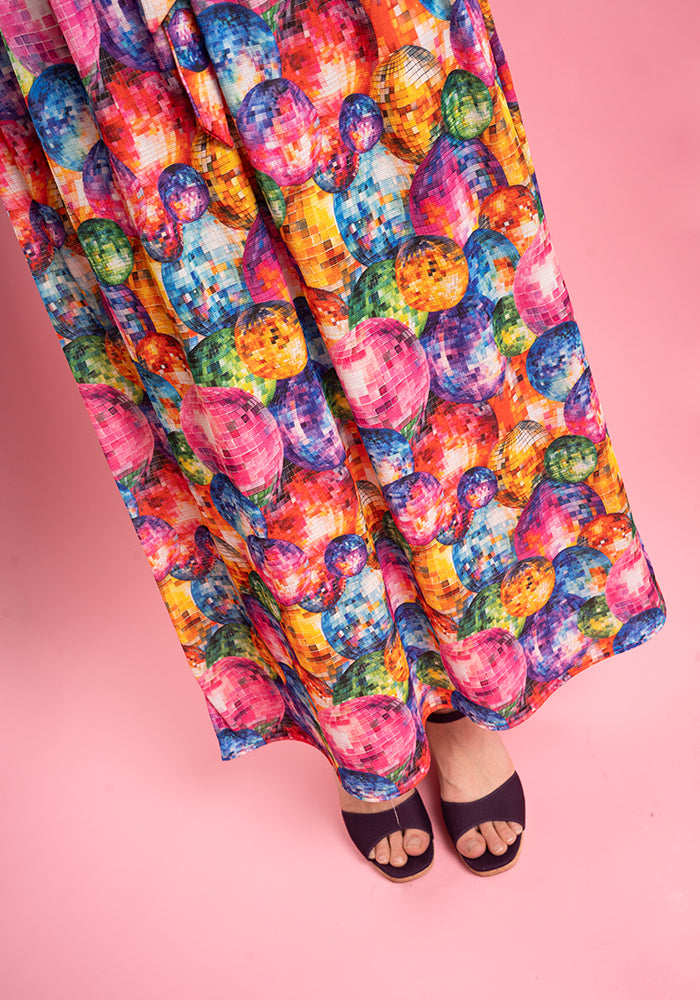 Esmeray Disco Ball Print Midaxi Dress